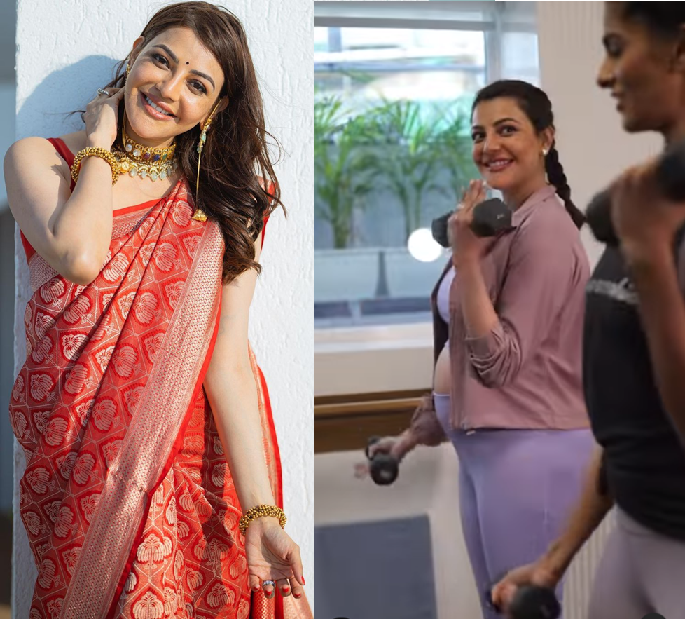 Kajal Agarwal sets fitness goals for pregnant women in new workout ...